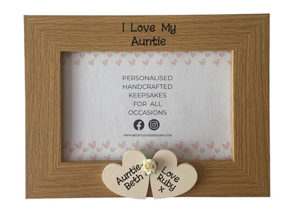 Image shows i love my auntie frame