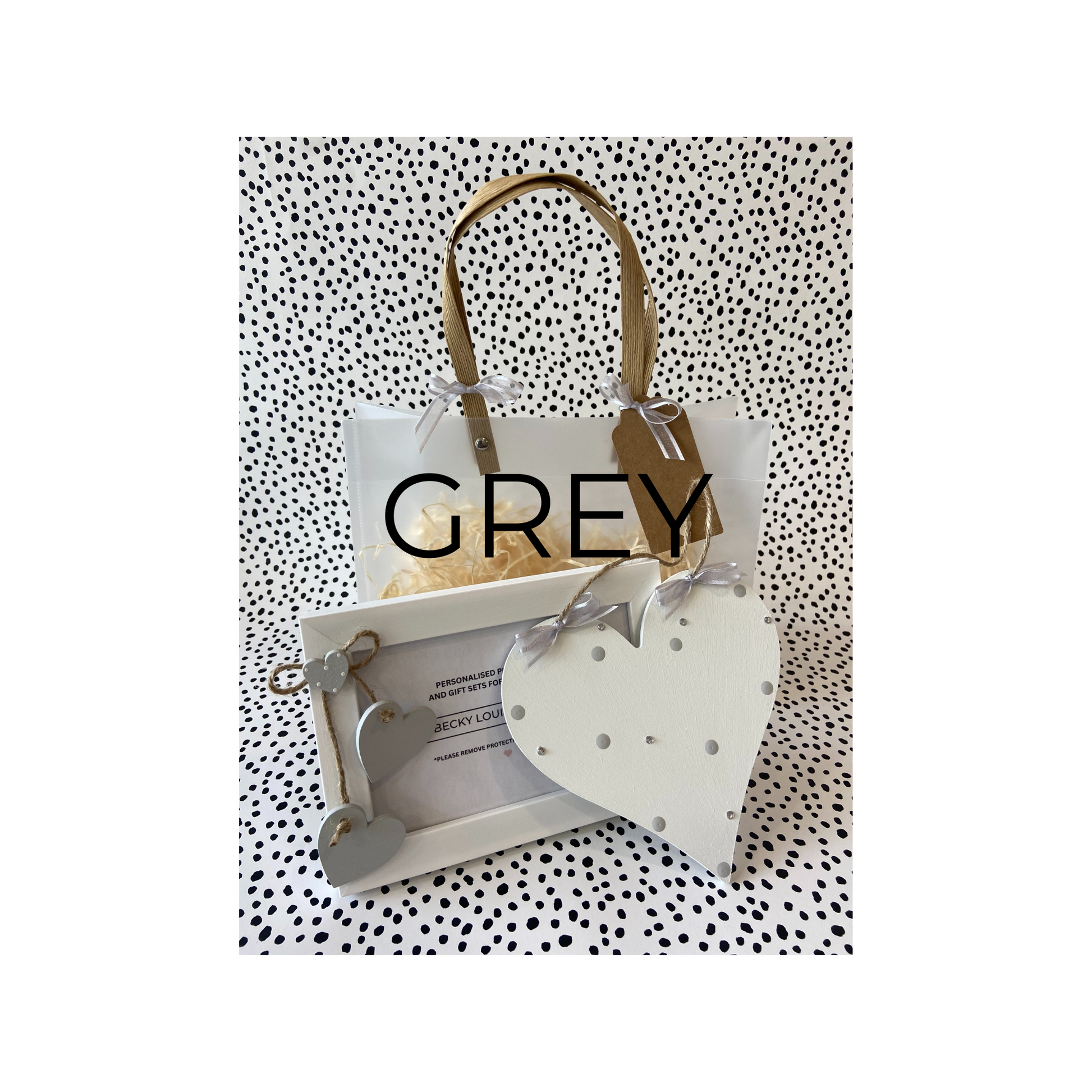 Image shows example of grey gift set