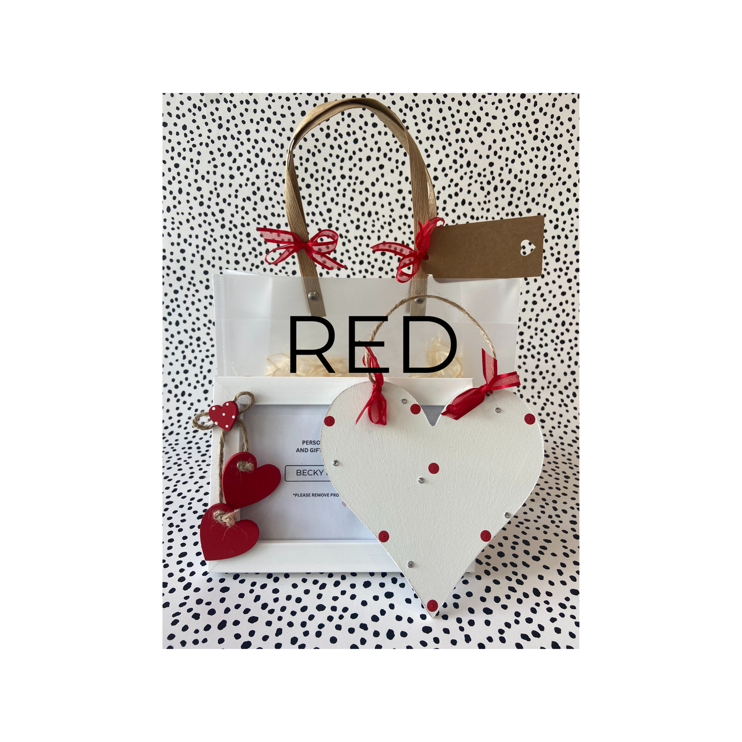 Image shows example of a red gift set