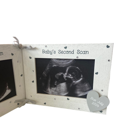 babys second scan photo frame