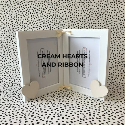 Double Standing New Born Boy Photo Frame