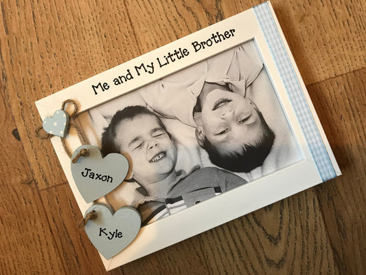 Personalised Handcrafted Me and My Little Brother Personalised Picture Frame