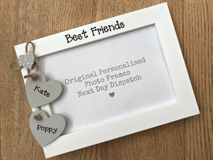 Handcrafted Personalised Best Friends Friendship Picture Frame