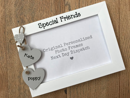 Handcrafted Personalised Special Friends Friendship Picture Frame