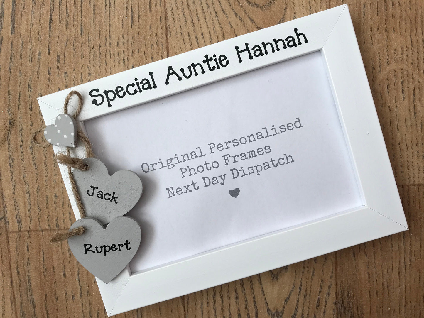 Handcrafted Personalised Special Auntie Birthday Gift Photo Picture Frame