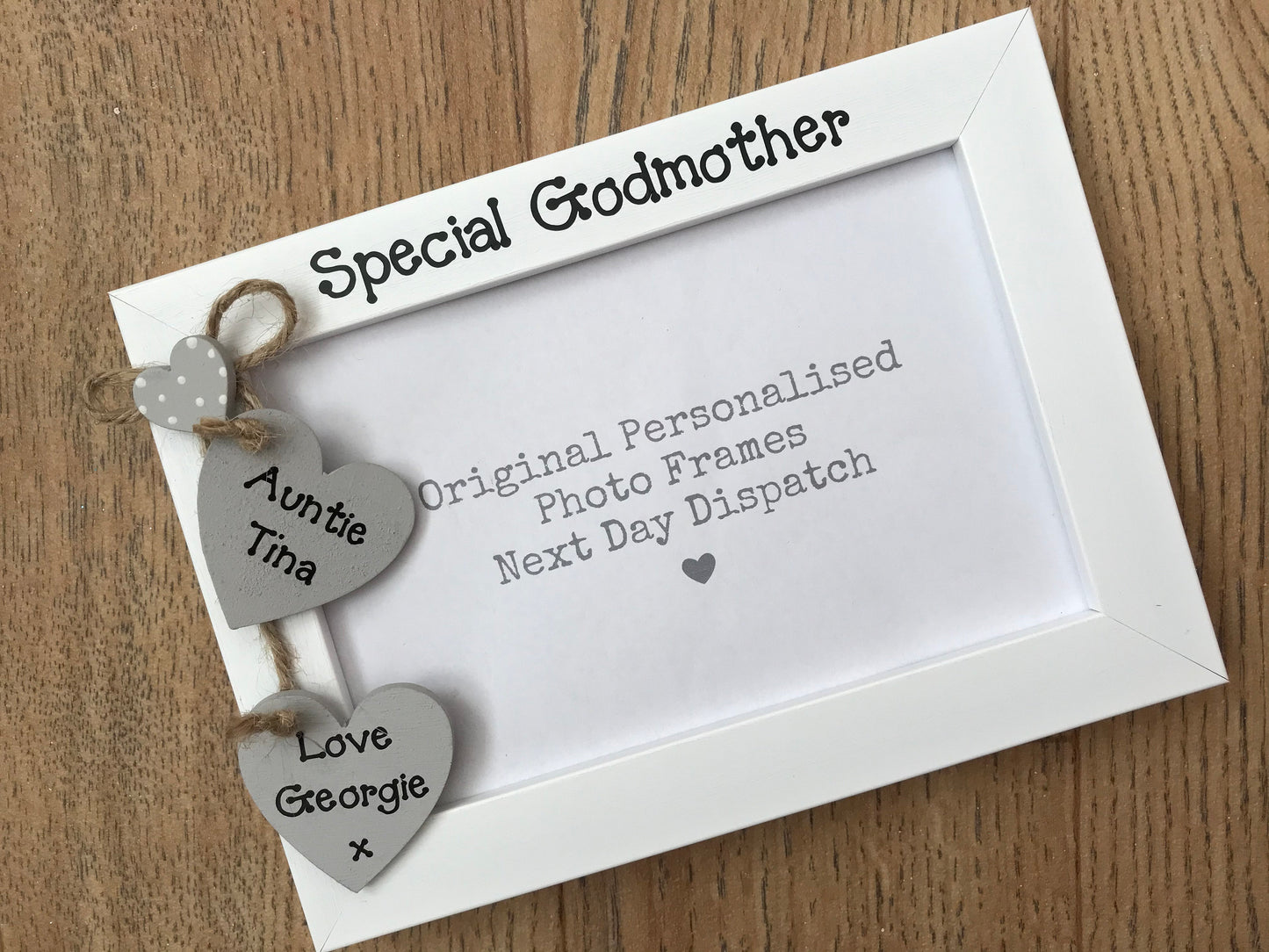 Handcrafted Personalised Special Godmother Photo Picture Frame