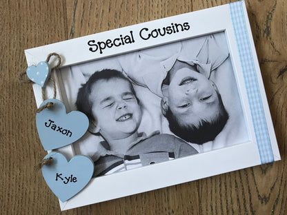 Personalised Handcrafted Special Cousins Picture Frame