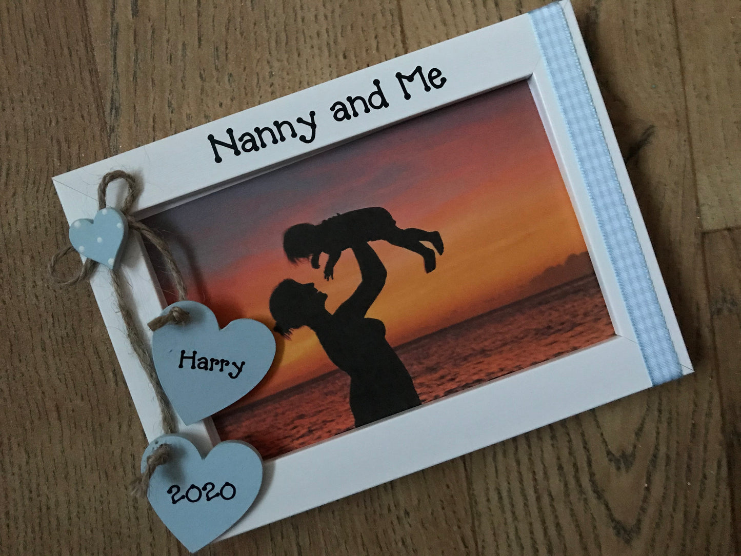 Personalised Handcrafted Nanny and Me Picture Frame