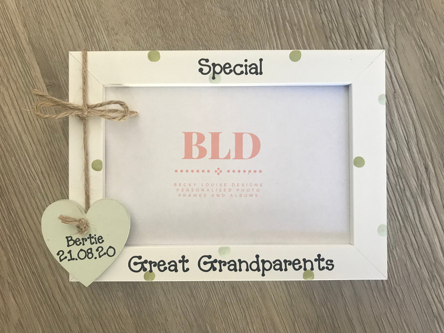 Handcrafted Personalised Special Great Grandparents  Picture Frame