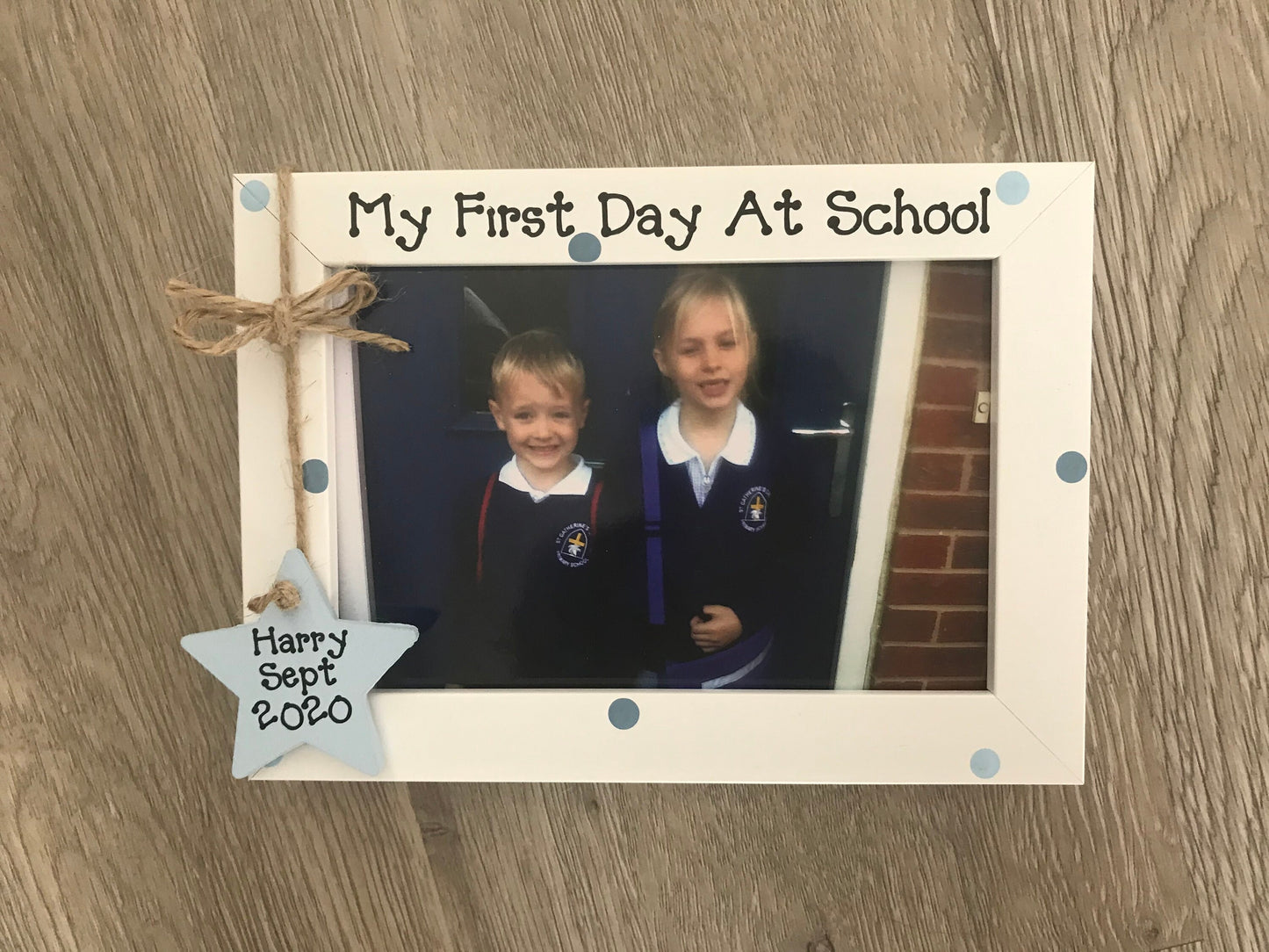 Handcrafted Personalised My First Day At School Nursery Picture Frame