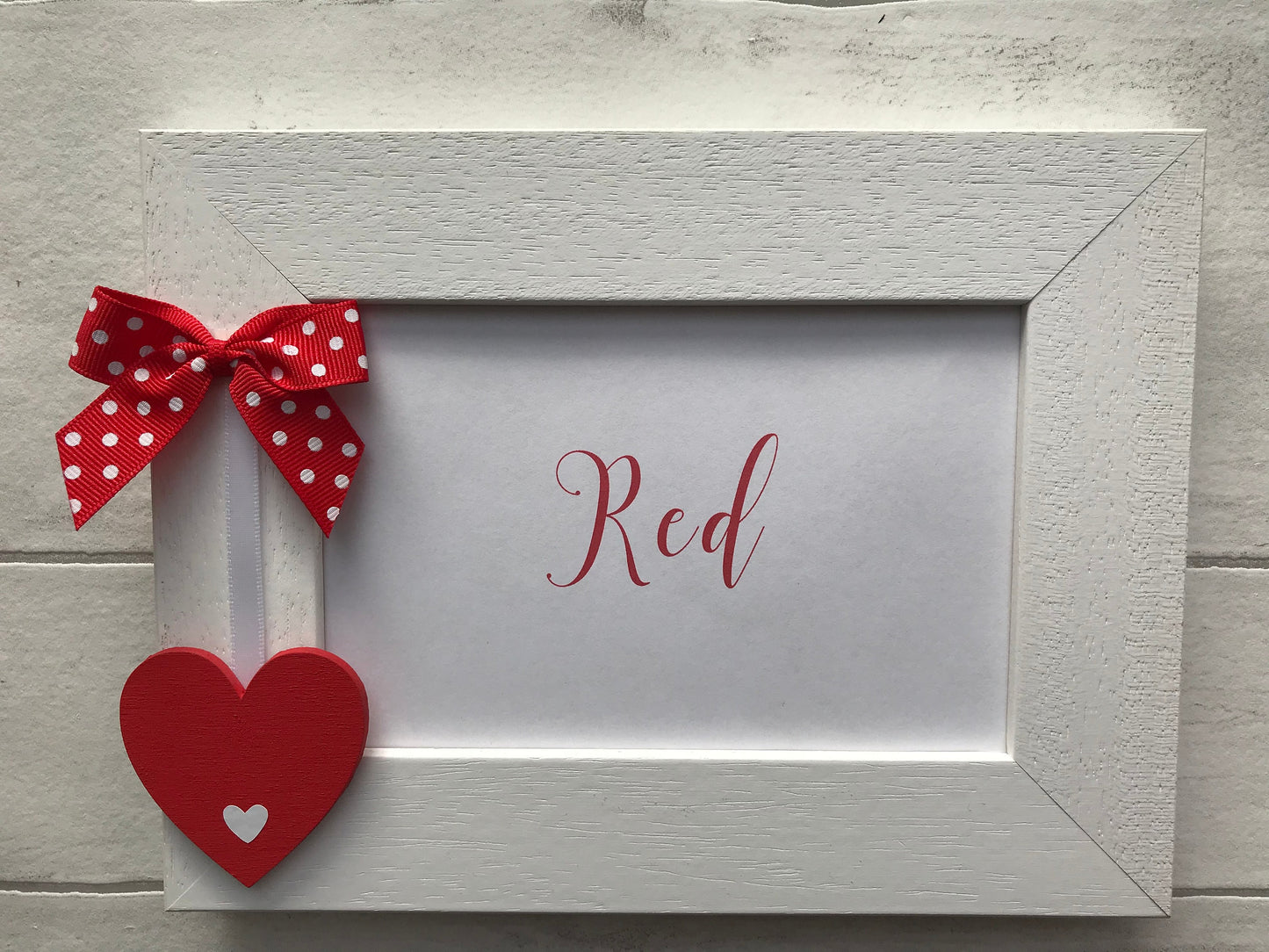 Personalised Happy Valentines Day Wooden Handcrafted Photo Frame