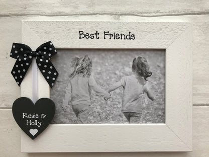 Personalised Best Friends Gift Wooden Handcrafted Photo Frame