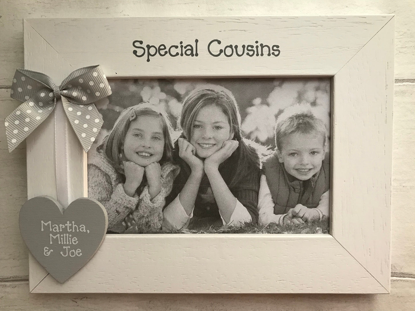 Personalised Special Cousins Wooden Handcrafted Photo Frame