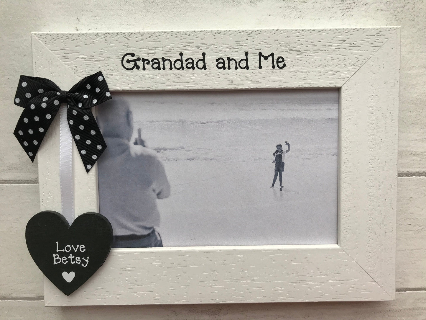 Personalised Grandad and Me Wooden Handcrafted Photo Frame