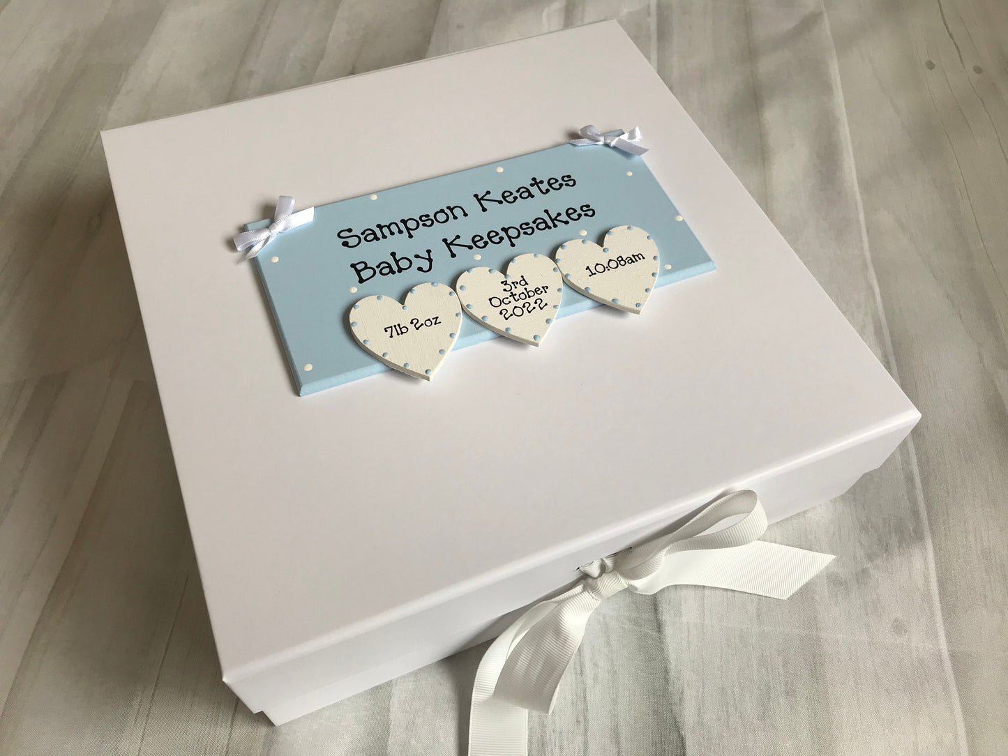Personalised New Baby Memory Box