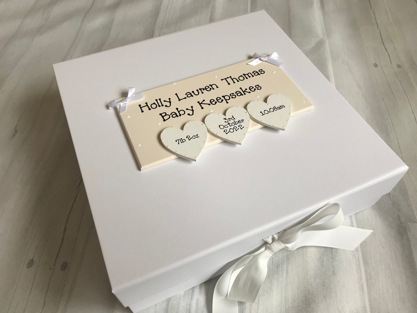 Personalised New Baby Keepsake Box Gift